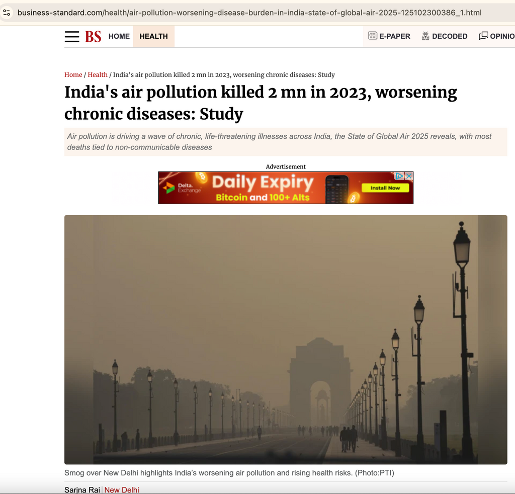 Air Pollution in India: The Silent Health Crisis You Can No Longer Ignore