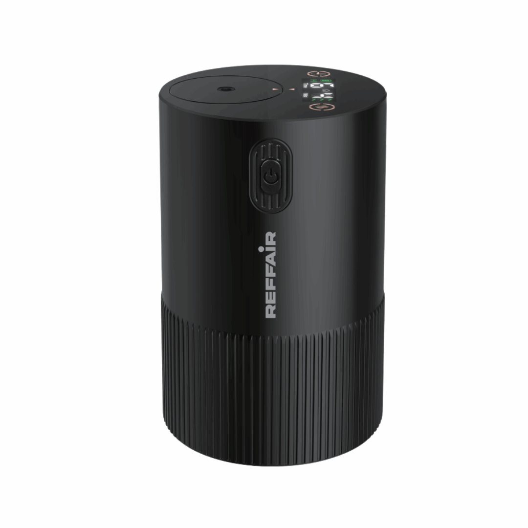 Reffair 212 XP Aroma Oil Diffuser for Cars, Home & Office | Essential Oil Diffuser for Aromatherapy with Display & Timer Function (Black)