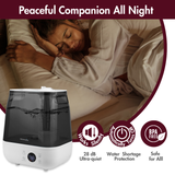 Reffair Caligo 700 Ultrasonic Humidifier 6L – Cool & Warm Mist | Large Room Humidifier with Touch Panel, Hygrostat + External Sensor, Aroma Diffuser, Silent Sleep Mode, Auto Shut-Off & 12H Timer (Up to 400 Sq Ft)