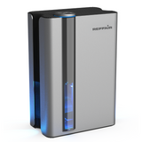 Reffair Dehumidifier DX50 I Energy-efficient 85W I Rate of up to 1000 ml/day I Large 2.4L water tank I Negative Ions, Silent mode, Auto shut-off I Covers 250 ft² I Effortless laundry drying