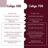 Reffair Caligo 700 Ultrasonic Humidifier 6L – Cool & Warm Mist | Large Room Humidifier with Touch Panel, Hygrostat + External Sensor, Aroma Diffuser, Silent Sleep Mode, Auto Shut-Off & 12H Timer (Up to 400 Sq Ft)