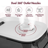 Reffair Caligo 700 Ultrasonic Humidifier 6L – Cool & Warm Mist | Large Room Humidifier with Touch Panel, Hygrostat + External Sensor, Aroma Diffuser, Silent Sleep Mode, Auto Shut-Off & 12H Timer (Up to 400 Sq Ft)