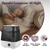 Reffair Caligo 700 Ultrasonic Humidifier 6L – Cool & Warm Mist | Large Room Humidifier with Touch Panel, Hygrostat + External Sensor, Aroma Diffuser, Silent Sleep Mode, Auto Shut-Off & 12H Timer (Up to 400 Sq Ft)