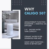 Reffair Caligo 50 Ultrasonic 3.5L Cool Mist Humidifier for Rooms with Aromatherapy