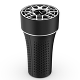 Reffair AX50 Car Air Purifier | UV + Plasma Ions Function | H13 True HEPA Filter with Activated Carbon | Aromatherapy Function (Black)