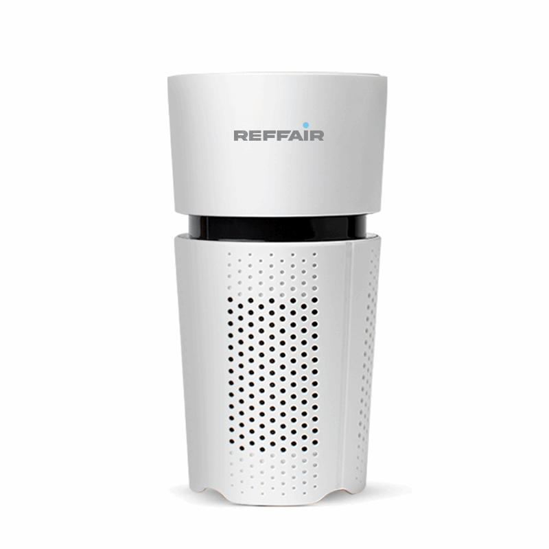 Reffair AX30 AIR Car Air Purifier Internationally Tested True HEPA Filter Aromatherapy function Aromabuds fragrance White