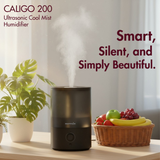 Reffair Caligo 200 Ultrasonic Cool Mist Humidifier | 3.5L Top Fill Tank, Aromatherapy Function, Soothing Night Light, Quiet Operation, Auto Shut-Off, Air Humidifier for Bedroom, Baby &amp; Office