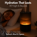 Reffair Caligo 200 Ultrasonic Cool Mist Humidifier | 3.5L Top Fill Tank, Aromatherapy Function, Soothing Night Light, Quiet Operation, Auto Shut-Off, Air Humidifier for Bedroom, Baby &amp; Office