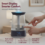 Reffair Caligo 900 Ultrasonic Humidifier 6L Cool Warm Mist with Plasma Ion Purification, Smart Humidistat, Top Fill Design, Auto Shut Off — Premium Home Air Humidifier