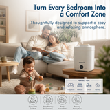 Reffair Caligo 500 Ultrasonic Cool & Warm Mist 4L Humidifier for Bedrooms | Ultrasonic Humidifier with Essential Oil Diffuser function | Digital Display | Sleep Mode | Top-Fill Design