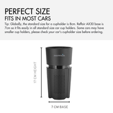 Reffair AX30 [MAX] 3G Car Air Purifier | Smart Plasma Ions Function | H13 Grade True HEPA Filter | Aromatherapy