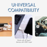 Replacement USB Type-A to Type-C Power Cable for  Reffair AX30, AX50 Car Air Purifiers