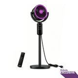 Reffair PureFlo Apex X360 3D Air Circulation Corded Fan | Plasma Air Refresh Technology | 90° Horizontal + 120° Vertical Oscillation | 8 Speeds | Remote Control | Adjustable Height | 25dB Quiet Operation | Energy Efficient