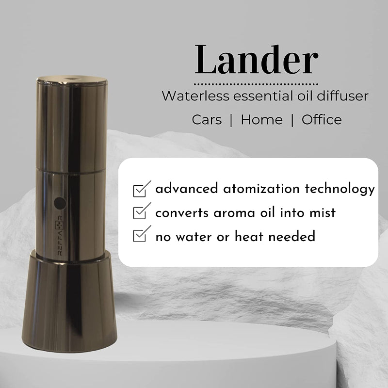 Reffair Lander Waterless Essential Oil Diffuser for cars